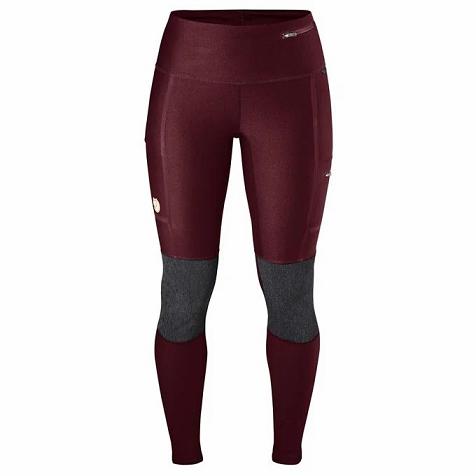 Fjällräven Abisko Tights Webshop - Piros Nadrág Piros JVL784915